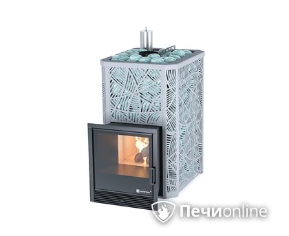 Дровяная печь-каменка ИзиСтим Ялта 15 (Модерн), AISI 430 в Новоуральске
